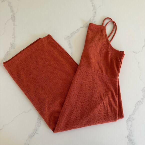 Madewell Burnt Orange Cotton Dress Jumper Size Large - Picture 3 of 15